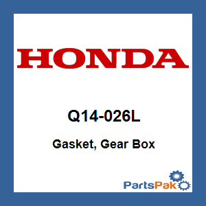 Honda Q14-026L Gasket, Gear Box; Q14026L