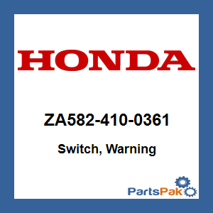 Honda ZA582-410-0361 (Inactive Part)