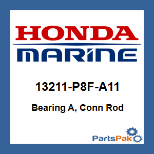 Honda 13211-P8F-A11 Bearing A, Conn Rod; 13211P8FA11
