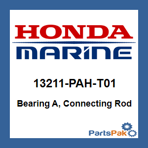 Honda 13211-PAH-T01 Bearing A, Connecting Rod; 13211PAHT01