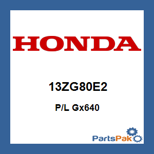Honda 13ZG80E2 P/L Gx640; 13ZG80E2