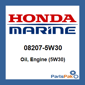 Honda 08207-5W30 Oil, Engine (5W30); 082075W30