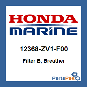 Honda 12368-ZV1-F00 Filter B, Breather; 12368ZV1F00