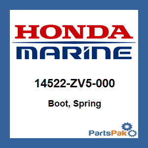 Honda 14522-ZV5-000 Boot, Spring; 14522ZV5000