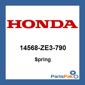 Honda 14568-ZE3-790 Spring; 14568ZE3790