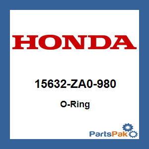 Honda 15632-ZA0-980 O-Ring; 15632ZA0980