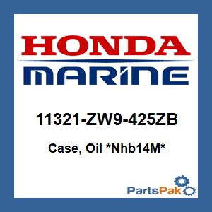 Honda 11321-ZW9-425ZB Case, Oil *NHB14M* (Aquamarine Silver Metallic); 11321ZW9425ZB