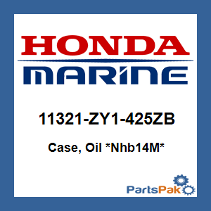 Honda 11321-ZY1-425ZB Case, Oil *NHB14M* (Aquamarine Silver Metallic); 11321ZY1425ZB