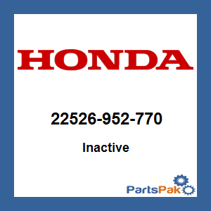Honda 22526-952-770 Spring; 22526952770