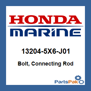 Honda 13204-5X6-J01 Bolt, Connecting Rod; 132045X6J01
