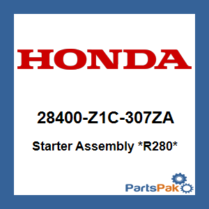 Honda 28400-Z1C-307ZA Starter Assembly *R280* (Power Red); 28400Z1C307ZA