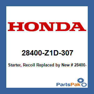Honda 28400-Z1D-307 Starter, Recoil; New # 28400-Z1D-G41