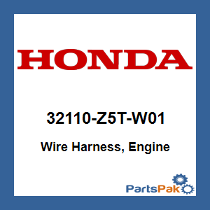 Honda 32110-Z5T-W01 Wire Harness, Engine; 32110Z5TW01