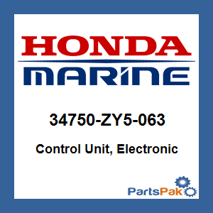 Honda 34750-ZY5-063 Control Unit, Electronic; 34750ZY5063