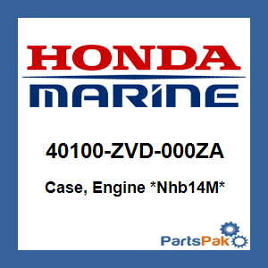Honda 40100-ZVD-000ZA Case, Engine *NHB14M* (Aquamarine Silver Metallic); 40100ZVD000ZA