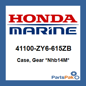 Honda 41100-ZY6-615ZB Case, Gear *NHB14M* (Aquamarine Silver Metallic); 41100ZY6615ZB