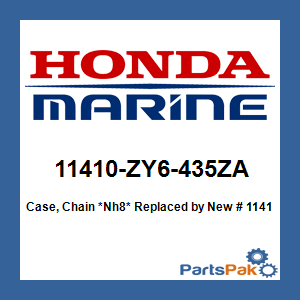 Honda 11410-ZY6-435ZA Case (0200) *Nh8* (Dark Gray); New # 11410-ZY6-495ZA