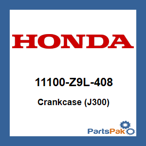 Honda 11100-Z9L-408 Crankcase Assembly; New # 11100-Z9L-J30