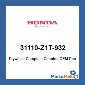 Honda 31110-Z1T-932 Flywheel Complete; 31110Z1T932