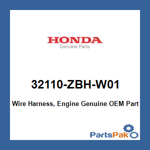 Honda 32110-ZBH-W01 Wire Harness, Engine; 32110ZBHW01