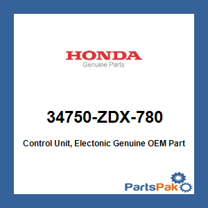 Honda 34750-ZDX-780 Control Unit, Electonic; 34750ZDX780