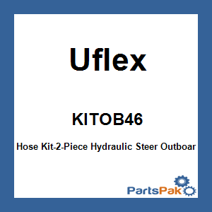Uflex KITOB46; Hose Kit-2-Piece Hydraulic Steer Outboard 46 Foot