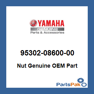 Yamaha 95302-08600-00 Nut; 953020860000