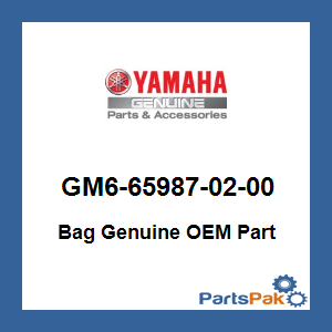Yamaha GM6-65987-02-00 Bag; GM6659870200