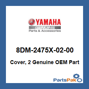 Yamaha 8DM-2475X-02-00 Cover, 2; 8DM2475X0200