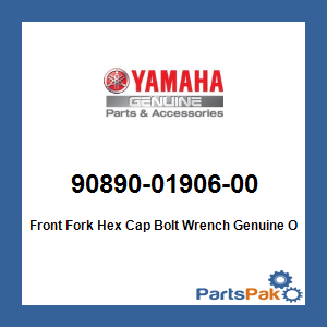 Yamaha 90890-01906-00 Front Fork Hex Cap Bolt Wrench; 908900190600