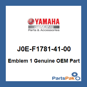 Yamaha J0E-F1781-41-00 Emblem 1; J0EF17814100