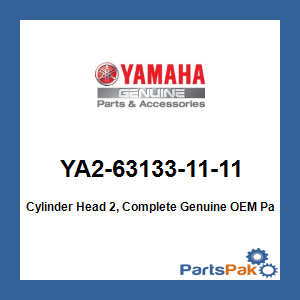 Yamaha YA2-63133-11-11 Cylinder Head 2, Complete; YA2631331111