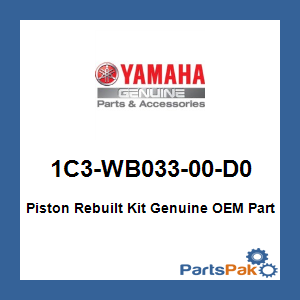 Yamaha 1C3-WB033-00-D0 Piston Rebuilt Kit; 1C3WB03300D0