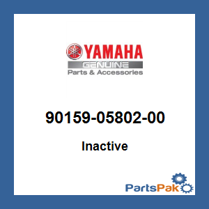 Yamaha 90159-05802-00 Screw, With Washer; 901590580200
