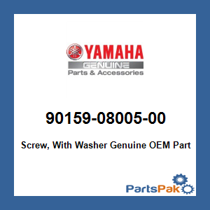 Yamaha 90159-08005-00 Screw, With Washer; 901590800500