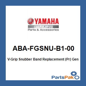 Yamaha ABA-FGSNU-B1-00 V-Grip Snubber Band Replacement (Pair); ABAFGSNUB100
