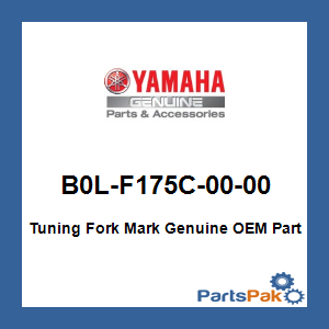 Yamaha B0L-F175C-00-00 Tuning Fork Mark; B0LF175C0000