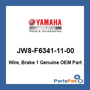 Yamaha JW8-F6341-11-00 Wire, Brake 1; JW8F63411100