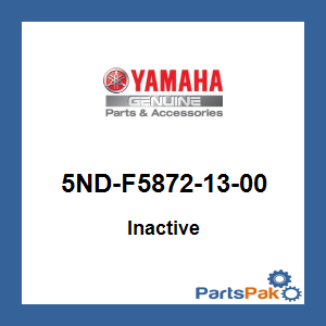 Yamaha 5ND-F5872-13-00 Hose, Brake 1; 5NDF58721300