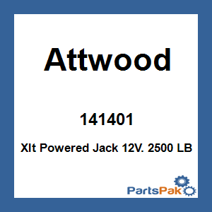 Attwood 141401; Xlt Powered Jack 12V. 2500 LB