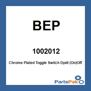 BEP 1002012; Chrome Plated Toggle Switch Dpdt (On)Off(On)