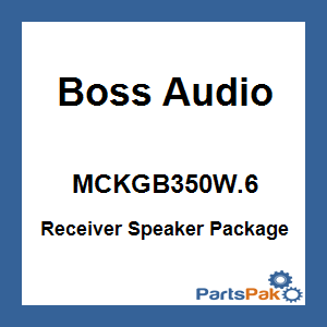 Boss Audio MCKGB350W.6; Receiver Speaker Package