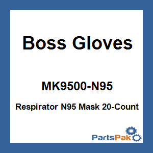 Boss Gloves MK9500-N95; Respirator N95 Mask 20-Count