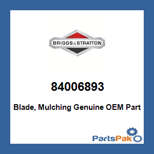Briggs & Stratton 84006893 Blade, Mulching