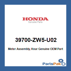 Honda 39700-ZW5-U02 Meter Assembly, Hour; 39700ZW5U02
