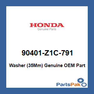 Honda 90401-Z1C-791 Washer (35Mm); 90401Z1C791