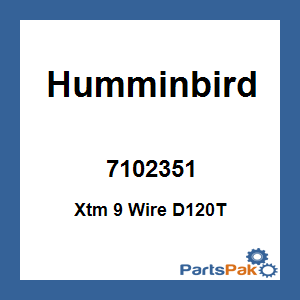 Humminbird 7102351; Xtm 9 Wire D120T