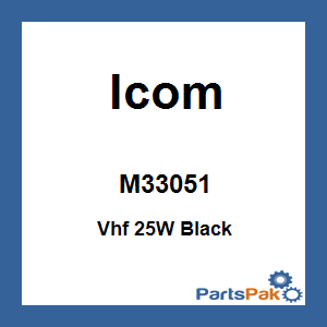 Icom M33051; Vhf 25W Black