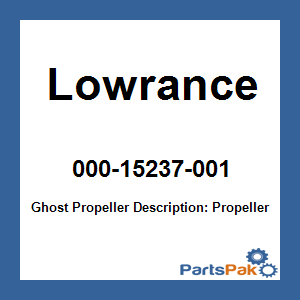 Lowrance 000-15237-001; Ghost Propeller