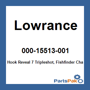 Lowrance 000-15513-001; Hook Reveal 7 Tripleshot, Fishfinder Chartplotter